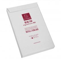 Recharge Faf N°3 18,5x11,5cm 170p. Dots - Blanc - Exacompta