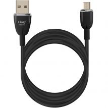 Linq Câble Usb Vers Micro-usb Fast Charge 3a Synchronisation Longueur 1.2m Noir
