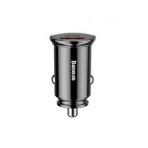 Baseus Chargeur Voiture Allume-cigare 30w Usb Et Usb-c Quick Charge Compact Noir
