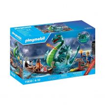 Duo De Vikings, Barque, Canon Et Monstre Marin - Playmobil
