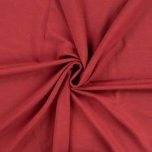 Tissu Jersey Viscose Uni Lia Terracotta - Craftine