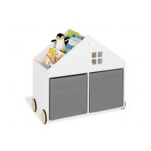 Bibliothèque Mobile 'hus' Blanc - Pinolino