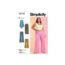 Patron Simplicity 9752 - Jupes Et Pantalons Du 48 Au 66 Fr Taille N°fr 48-56