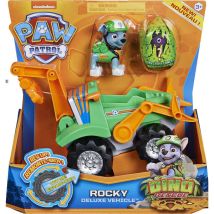 Pat Patrouille Rocky Avec Son Camion De Recyclage + Dinosaure Mystere - Figurine Chien - Paw Patrol Dino Rescue - Pat Patrouille