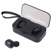 Ecouteurs Bluetooth 5.0 Sans Fil Stéréo Avec Boîtier De Charge Noir Noir Yonis - Yonis