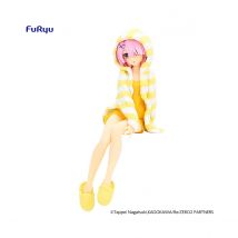 Re:zero - Statuette Noodle Stopper Ram Room Wear Yellow Color Ver. 14 Cm - Furyu