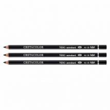 Crayons - Mines De Plomb - Noir - Mine Extra Dur - 3 Pièces - Cretacolor Nero