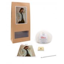 Kit Crochet Gilet Bouda Ecru 38/40 - Phildar