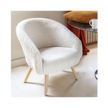 Tissu Fausse Fourrure Mouton 0 Ecru Vendu Au Mètre - Distrifil