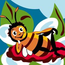 Luc - Kit Canevas Soudan Abeille 25x25cm