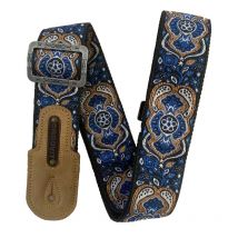 Groovit – Sangle Jacquard Perse Saphir / Édition Métal