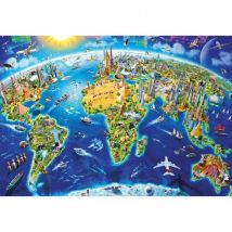 Puzzle Symboles Du Monde 2000 Pièces - Educa - Tableaux Et Peintures - Multicolore - Educa