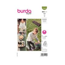 Patron Burda 5909 - Tablier Jardinage À Compartiments Taille N°toutes Les Tailles