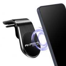 Akashi Support Voiture Magnétique Pour Smartphone Grille D'Aération Rotatif Noir