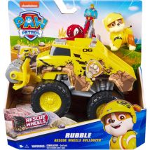 Coffret Pat Patrouille Rescue Wheels : Tout Terrain Bulldozer + Ruben - Vehicule Transformable - Figurine Chien - Paw Patrol - Spin Master - Spin 