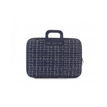 Mallette Bombata Tweed 15'' - Navy
