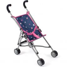 Mini-buggy Roma Papillons Rose Bleu Pour Poupée - Bayer Chic 2000
