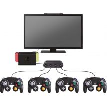 Steelplay - Adaptateur Gamecube Compatible Avec Nintendo Switch, Retro Controller Hub Avec 4 Ports Pour Wii U Et Pc