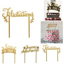 Kit Décoration Gâteau - 1 An De Plus - Annikids