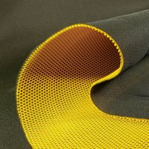 Tissu Résille Matelassé Mesh 3d Jaune - Au Mètre - Craftine