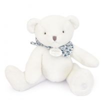 Ours En Peluche Blanc - 25 Cm - Doudou et Compagnie
