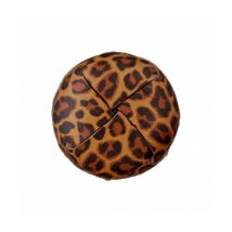 Bouton Recyclé Cuir À Queue 18 Mm X 2 Motif Léopard - Union Knopf Marron - Prym Union Knopf
