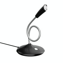 Microphone Usb Ajustable Avec Carte Son Intégrée Pour Diffusion Et Jeux Noir Yonis - Yonis