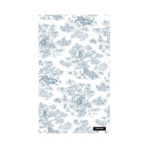Tissu Coton Toile De Jouy 0006 Bleu Vendu Par 50 Cm - Distrifil