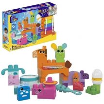 Mega Bloks-les Musiciens De La Ferme-jouet Sensoriel (45 Pcs) Hpb46 - Mega Bloks