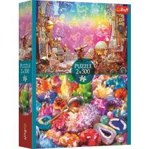 Puzzle 500 Pièces - 2 Puzzles - Cosmos Et Cristaux - Trefl