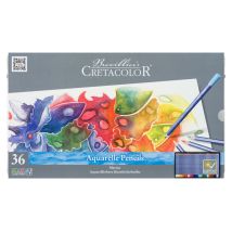 Crayons De Couleur Aquarelle - Boîte Métal - 36 Couleurs - Cretacolor - Marino