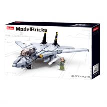 Model Bricks - Avion Chasseur À Réaction - Sluban