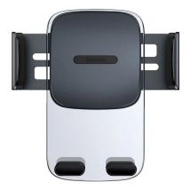 Baseus Support De Téléphone Tête Rotative Pour Grille D'Aération / Tableau De Bord Noir Transparent