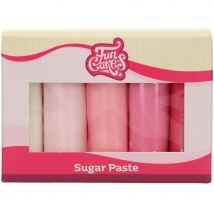 Funcakes Pâte À Sucre Multipack Palette Rose - 5x100g - CakeSupplies