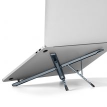Forcell Support Pour Ordinateur Portable Pliable Fold Stand X Pro Structure Croisée Gris