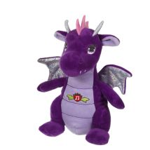 Peluche - Peluche Dragon Sonore, Violet 17 Cm - Gipsy Toys