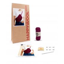 Kit Crochet Sac Alfie Aubergine Tu - Pingouin