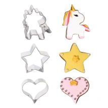 Emporte-pièce Licorne Assortis (x3) - Patisdecor