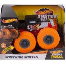 Monster Trucks Wrecking Wheels Bone Shaker - Hot Wheels Voiture Noir - Mattel - Gkc85 - Hot Wheels
