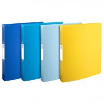 Classeur 2 Anneaux 30mm Polypropylène Recyclé Beeblue - A4 Maxi - Couleurs Assorties - X 12 - Exacompta