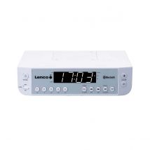 Lenco Radio De Cuisine Bluetooth/fm Avec Écran D'Affichage Lcd Modèle Kcr-100 Blanc
