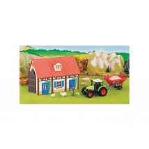 Ferme Tracteur Claas Avec Accessoires - Starlux