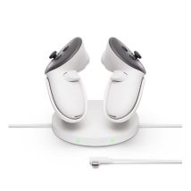Station De Charge Compacte Meta - 1-20856552 - Blanc Lunaire - 117 X 67 X 117 Mm - Meta Quest