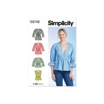 Patron Simplicity 9748 - Haut Du 34 Au 52 Fr Taille N°fr 44-52