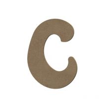 Lettre Majuscule C En Bois Mdf À Décorer - 15 Cm - Gomille
