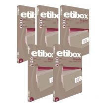 Lot De 5 Boîtes 2700 Étiquettes N°27 Etibox Apli 119766 - Surdiscount