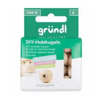 Perle En Bois Pour Macrame 14mm - Grundl 14mm Marron - Gründl