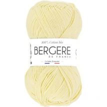 Pelote De Laine - Paille - 100% Coton Bio - 3mm - Tricot Et Crochet - Bergère De France - Bergere De France