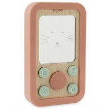 Telephone En Silicone Et Bois – Mrs. Cat - Trixie Baby - Beige - Trixie