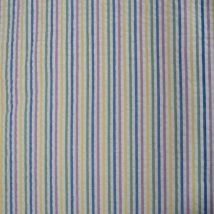 Tissu Coton Imprimé Rayures Linbay Violettes Sur Fond Blanc - Au Mètre - Craftine